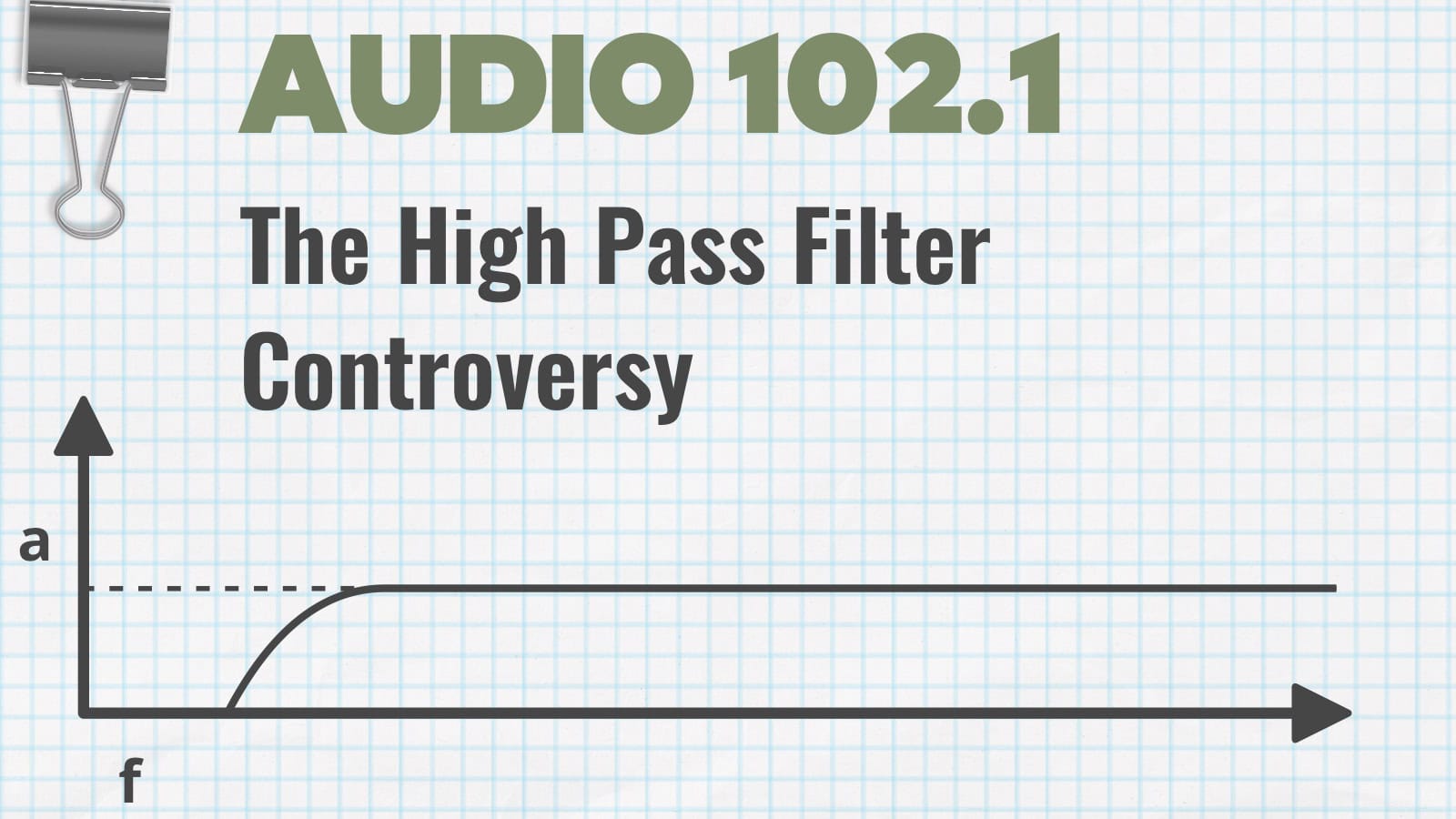 Audio 101.7 - The High-Pass Filter Controversy - Korneff Audio