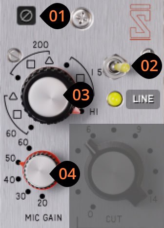 Sound Techniques preamp panel controls