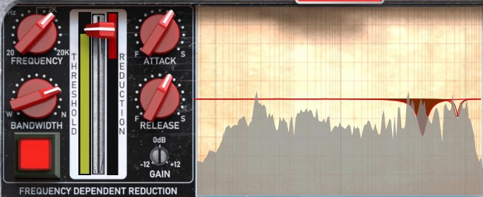 Frequency Dependent Reduction settings for more cymbal clean-up.