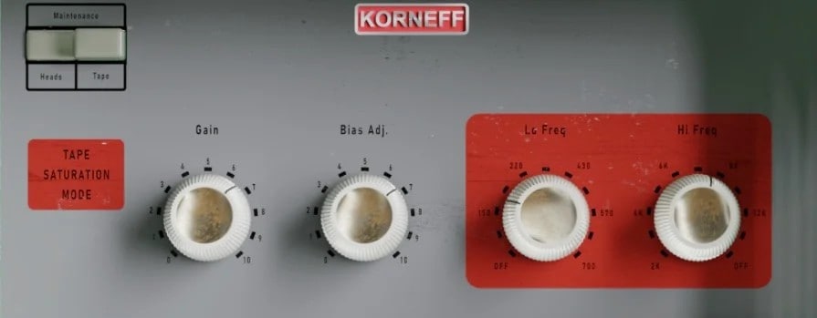 The Echoleffe Tape Delay tape saturation controls