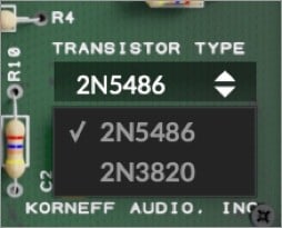 The Transistor Type selector