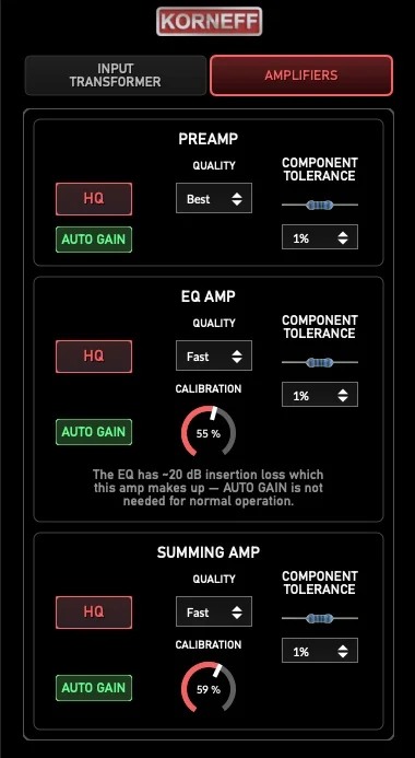 Alpha Range Channel back panel controls