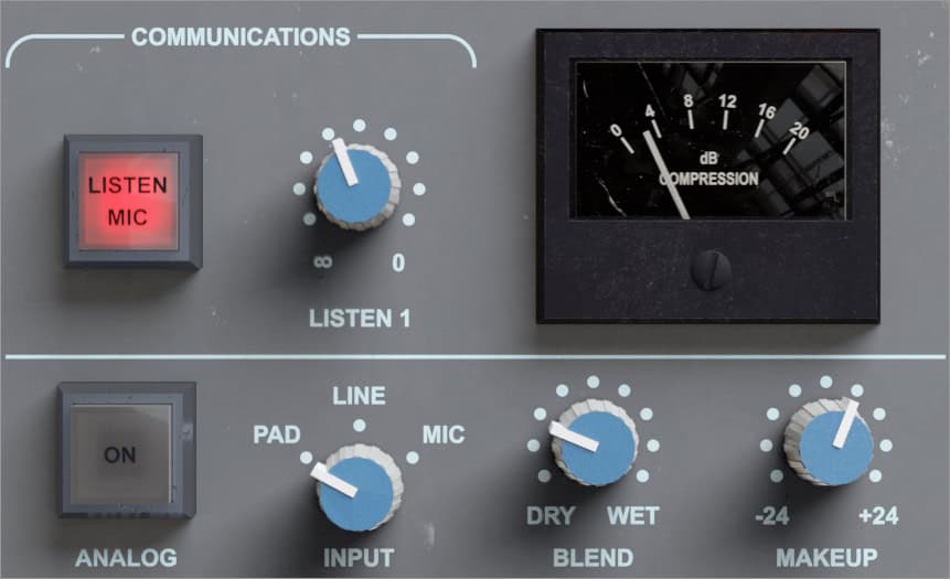 Listen, Blend and Makeup controls