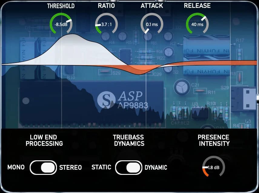 The Wow Thing compressor and Type 2 algorithm controls