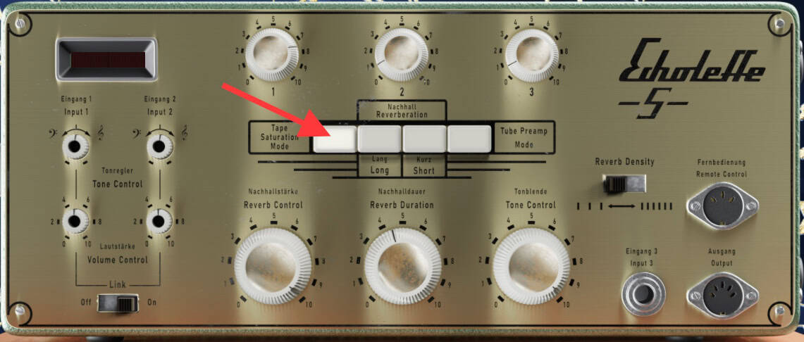 Echoleffe tape emulation switch